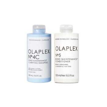 Olaplex No.4C Bond Maintenance Clarifying Shampoo 250ml and No.5 Conditioner 250ml Bundle Halo Hair & Skin - rosehipskincare.com.au